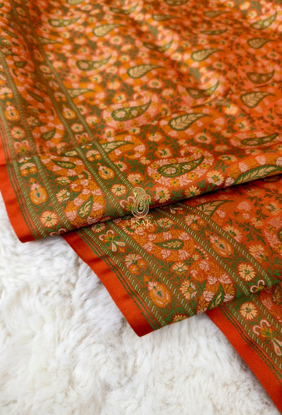 Banarsi Handloom Pure Katan Silk Jamawar Tanchhui Saree