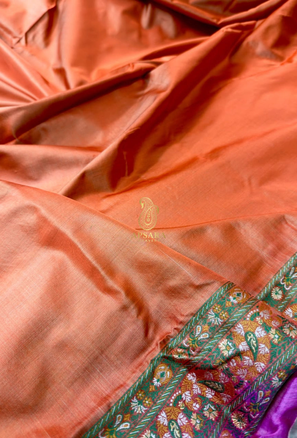 Banarsi Handloom Pure Katan Silk Jamawar Tanchhui Saree