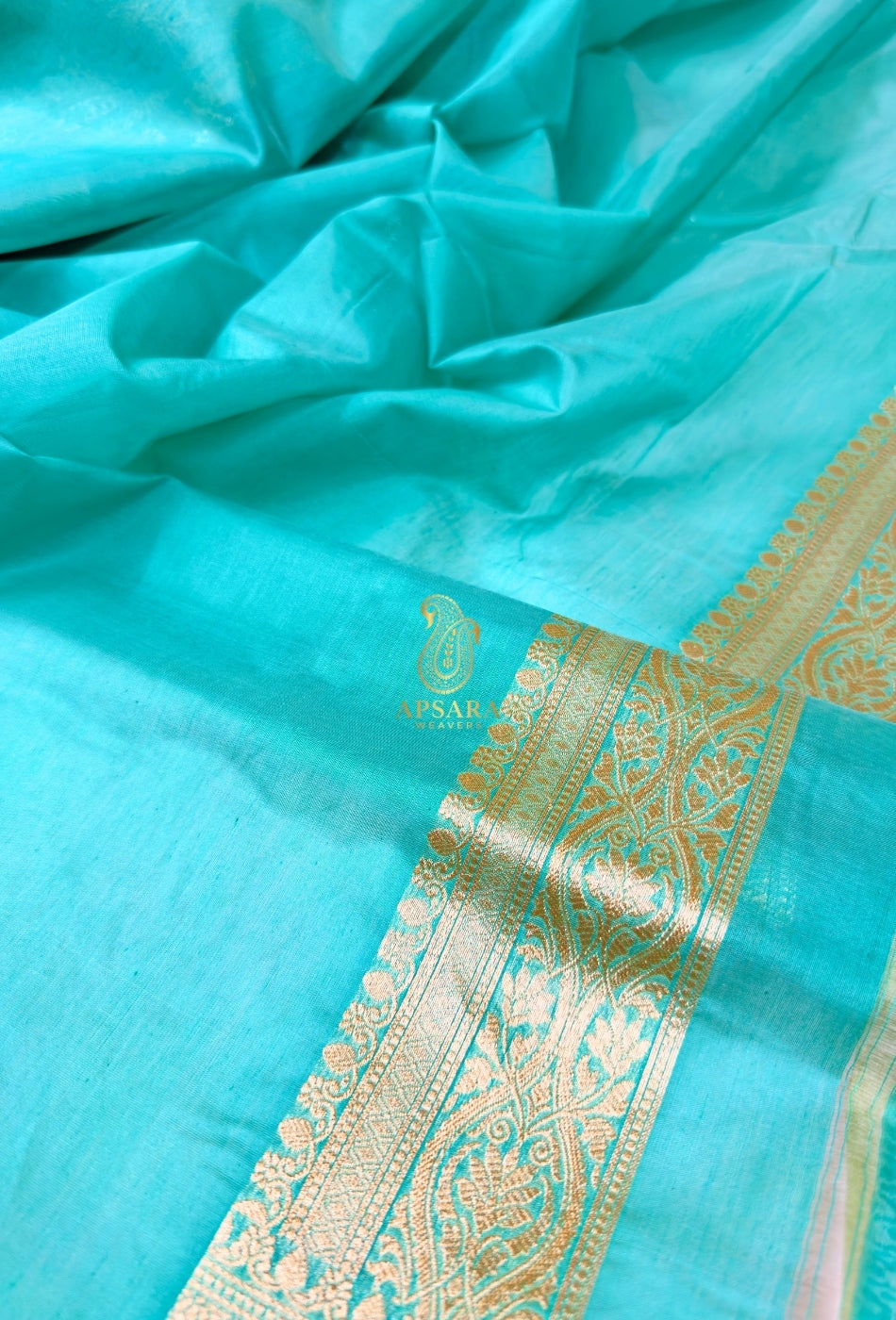 Banarasi Khaddi Pure Handloom Kora Cotton Silk Hand Weaving Traditional Silver and Golden Zari Saree