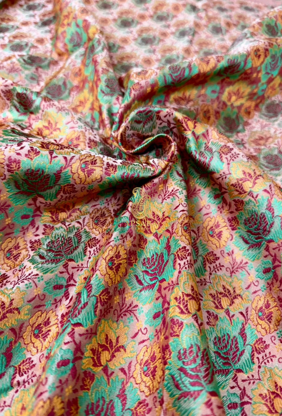 Banarsi Handloom Pure Katan Silk Jamawar Tanchhui Saree