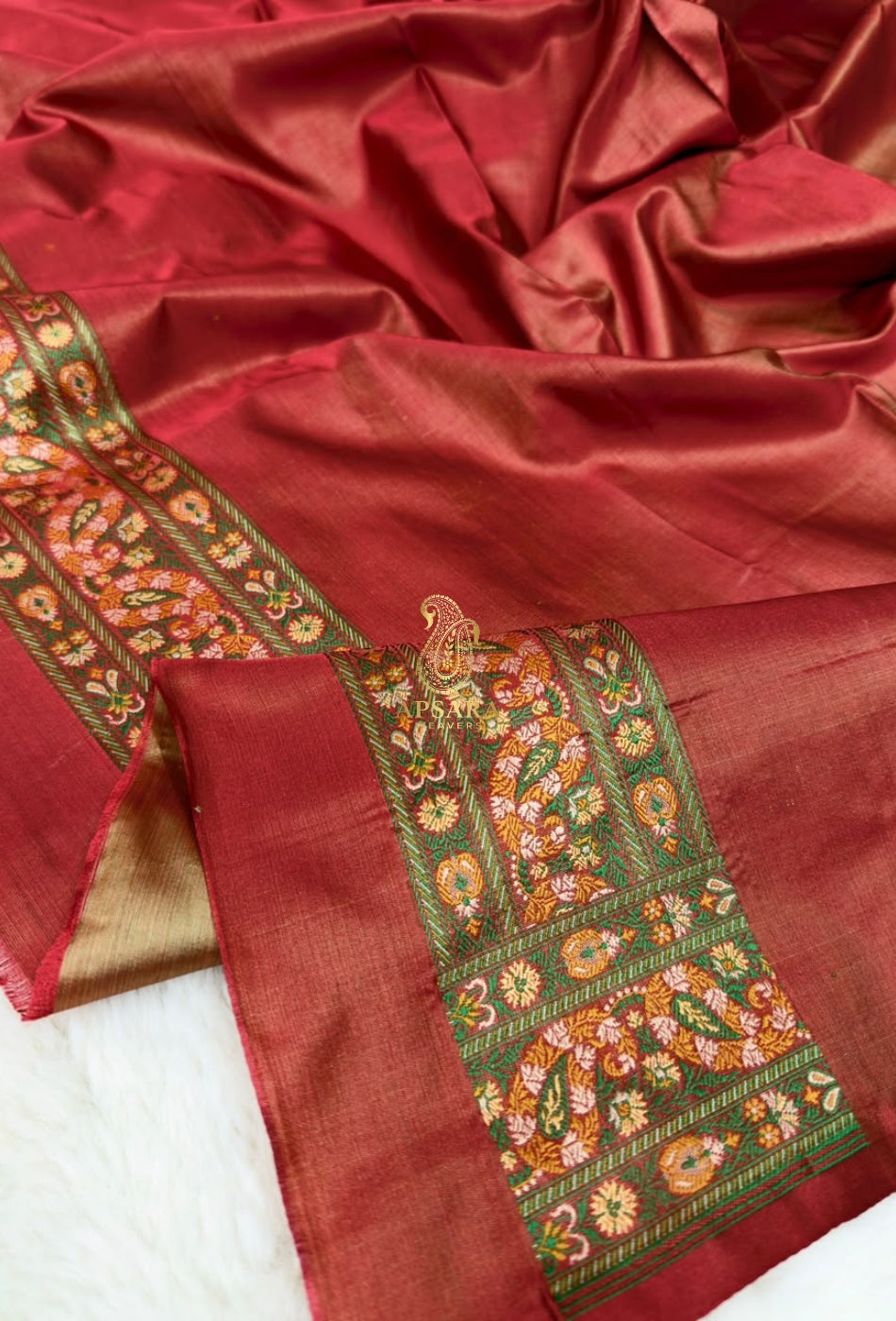 Banarsi Handloom Pure Katan Silk Jamawar Tanchhui Saree