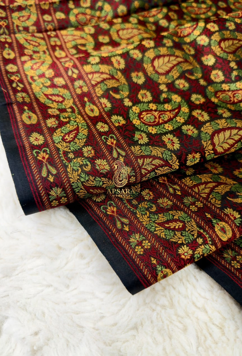 Banarsi Handloom Pure Katan Silk Jamawar Tanchhui Saree