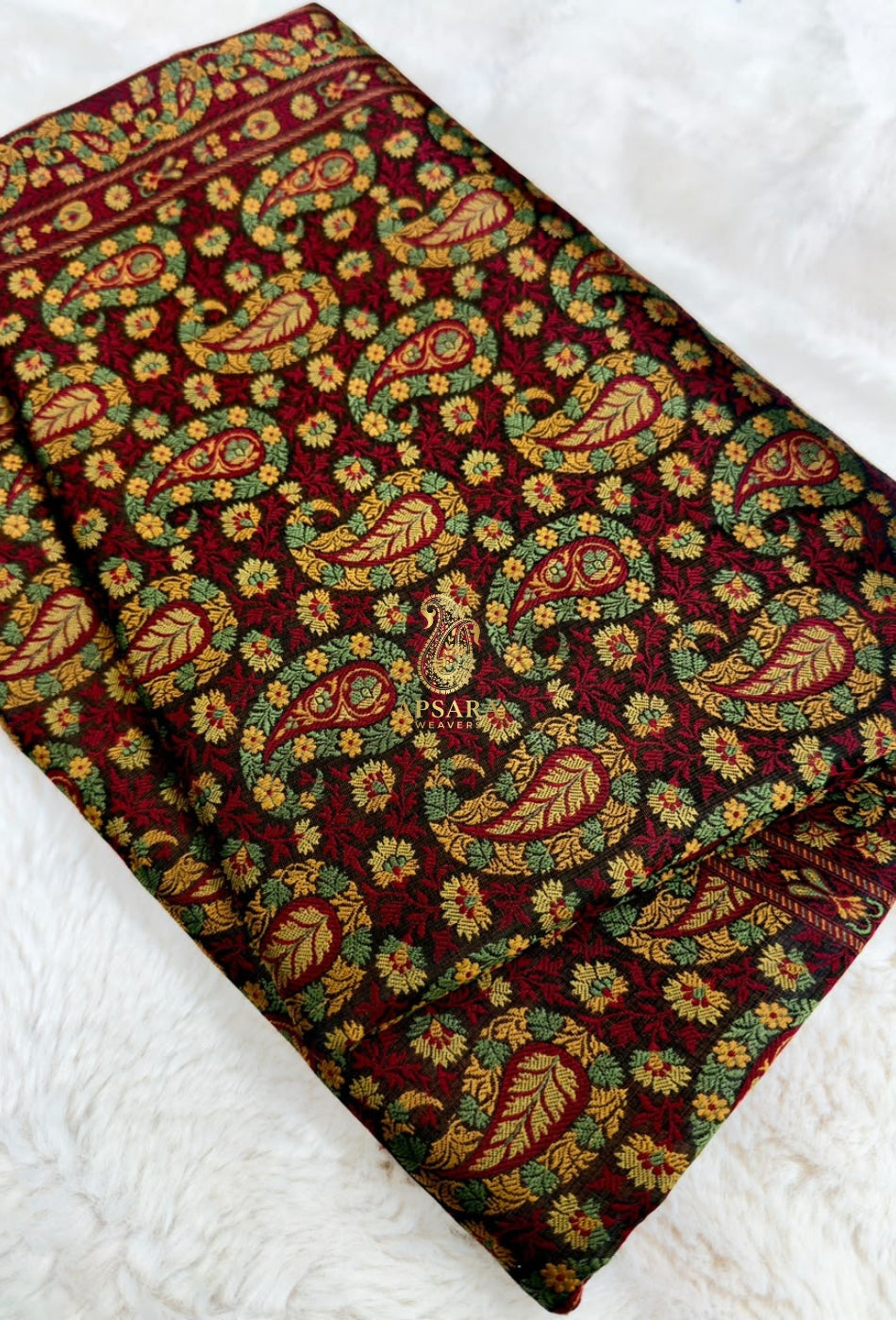 Banarsi Handloom Pure Katan Silk Jamawar Tanchhui Saree