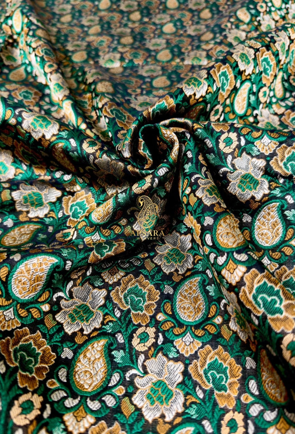 Banarsi Handloom Pure Katan Silk Jamawar Tanchhui Saree