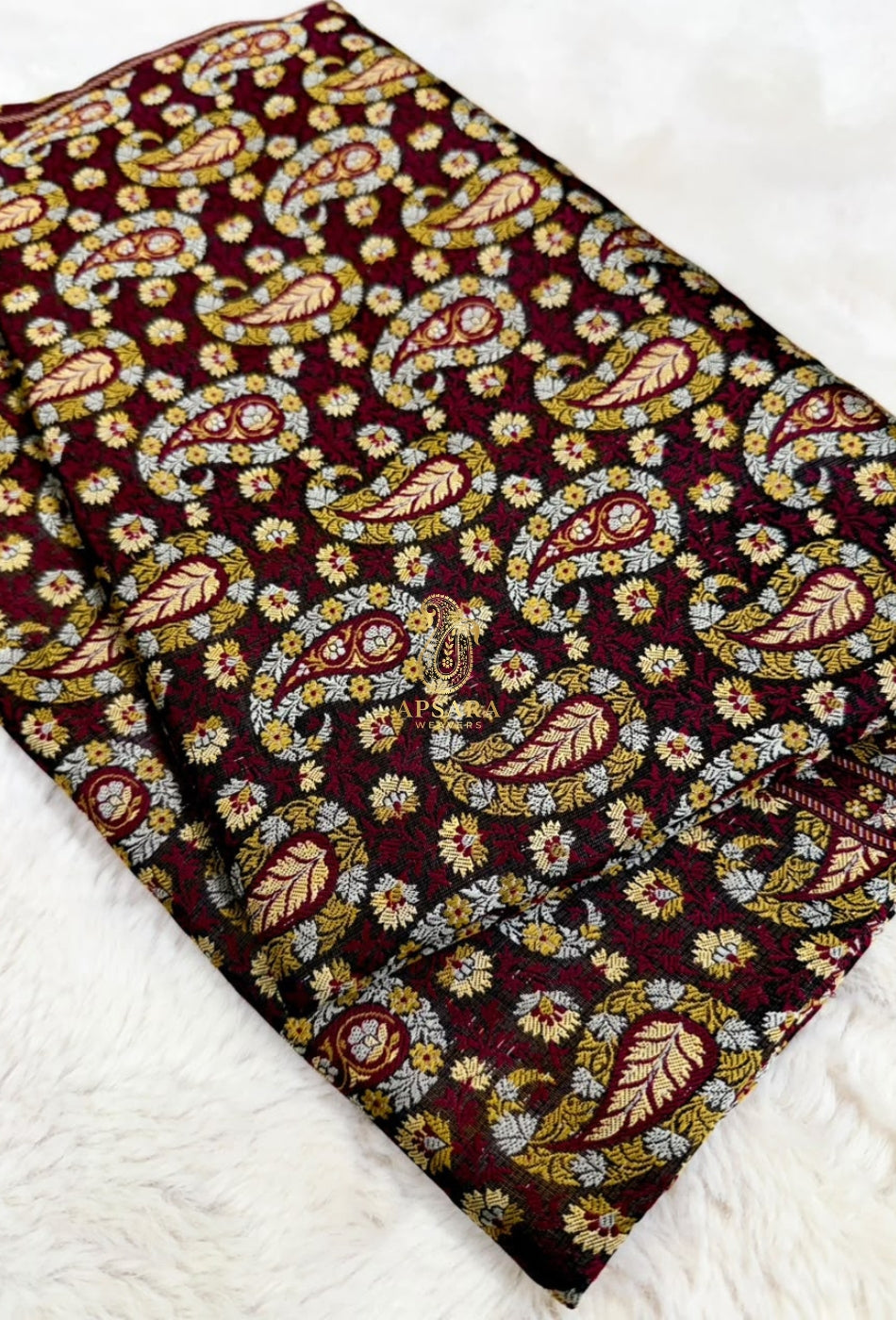 Banarsi Handloom Pure Katan Silk Jamawar Tanchhui Saree