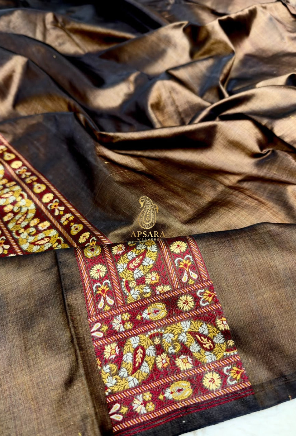 Banarsi Handloom Pure Katan Silk Jamawar Tanchhui Saree
