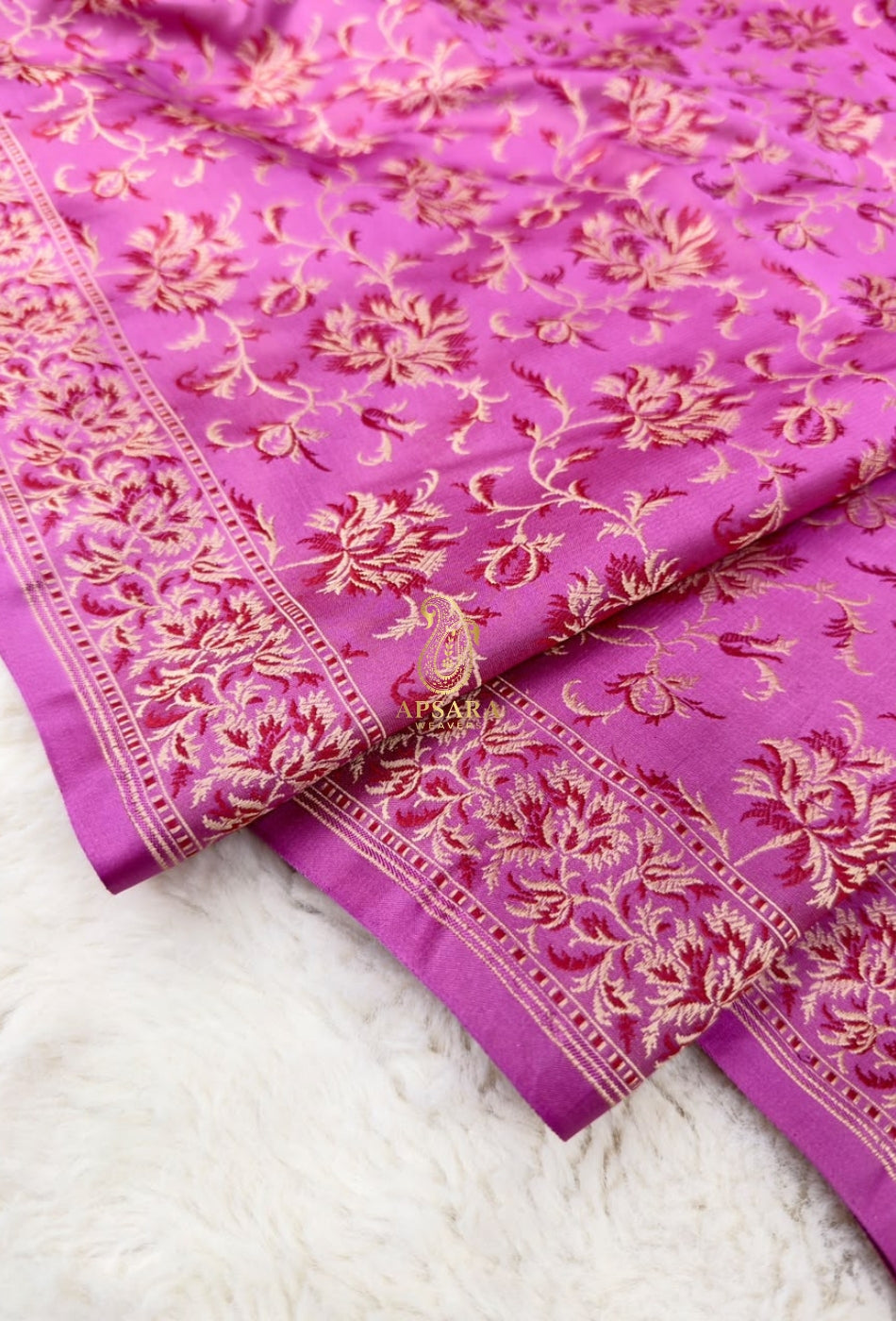 Banarsi Handloom Pure Katan Silk Jamawar Tanchhui Saree