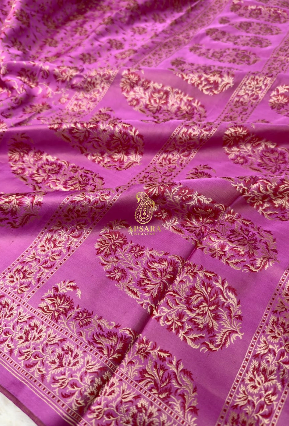 Banarsi Handloom Pure Katan Silk Jamawar Tanchhui Saree