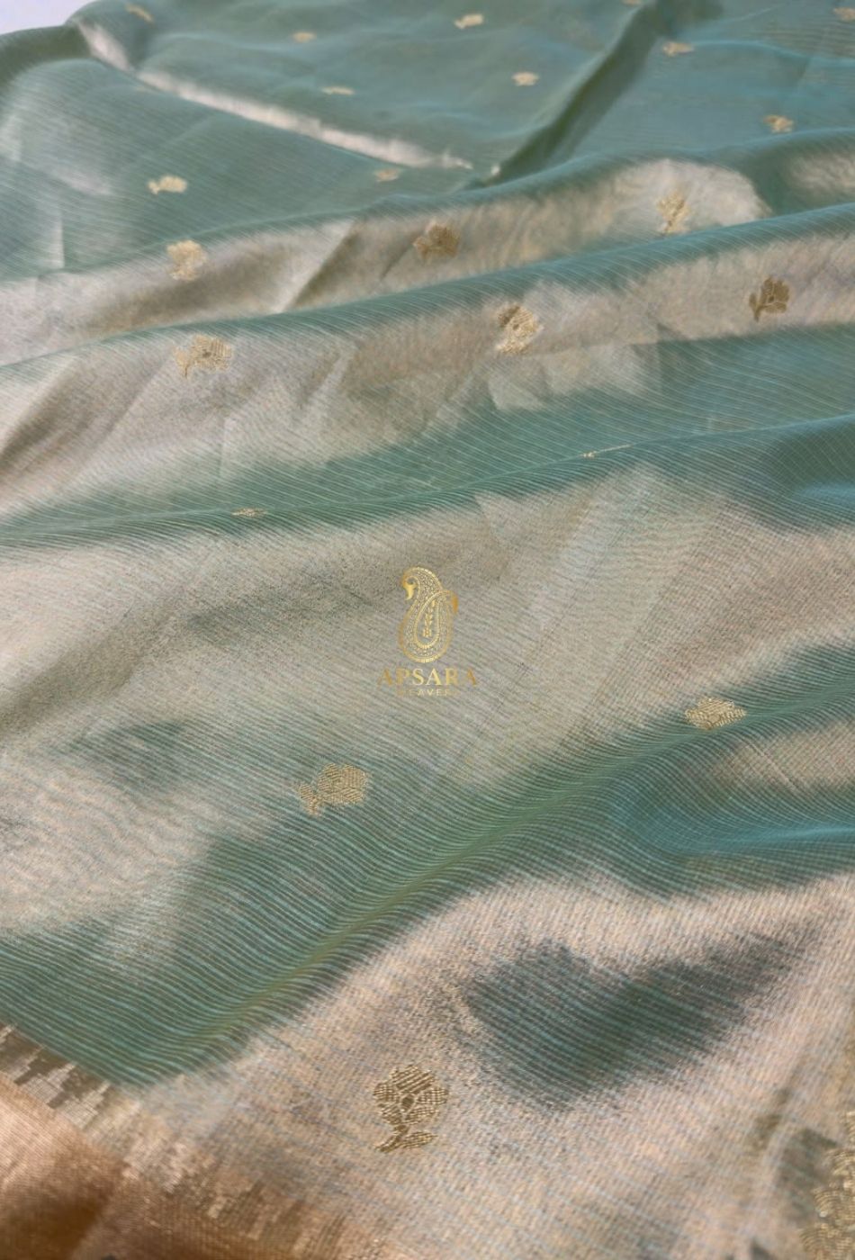 Banarasi Handloom Khaddi Pure Dubble Tissue Silk with Paithani Border Weaving Saree