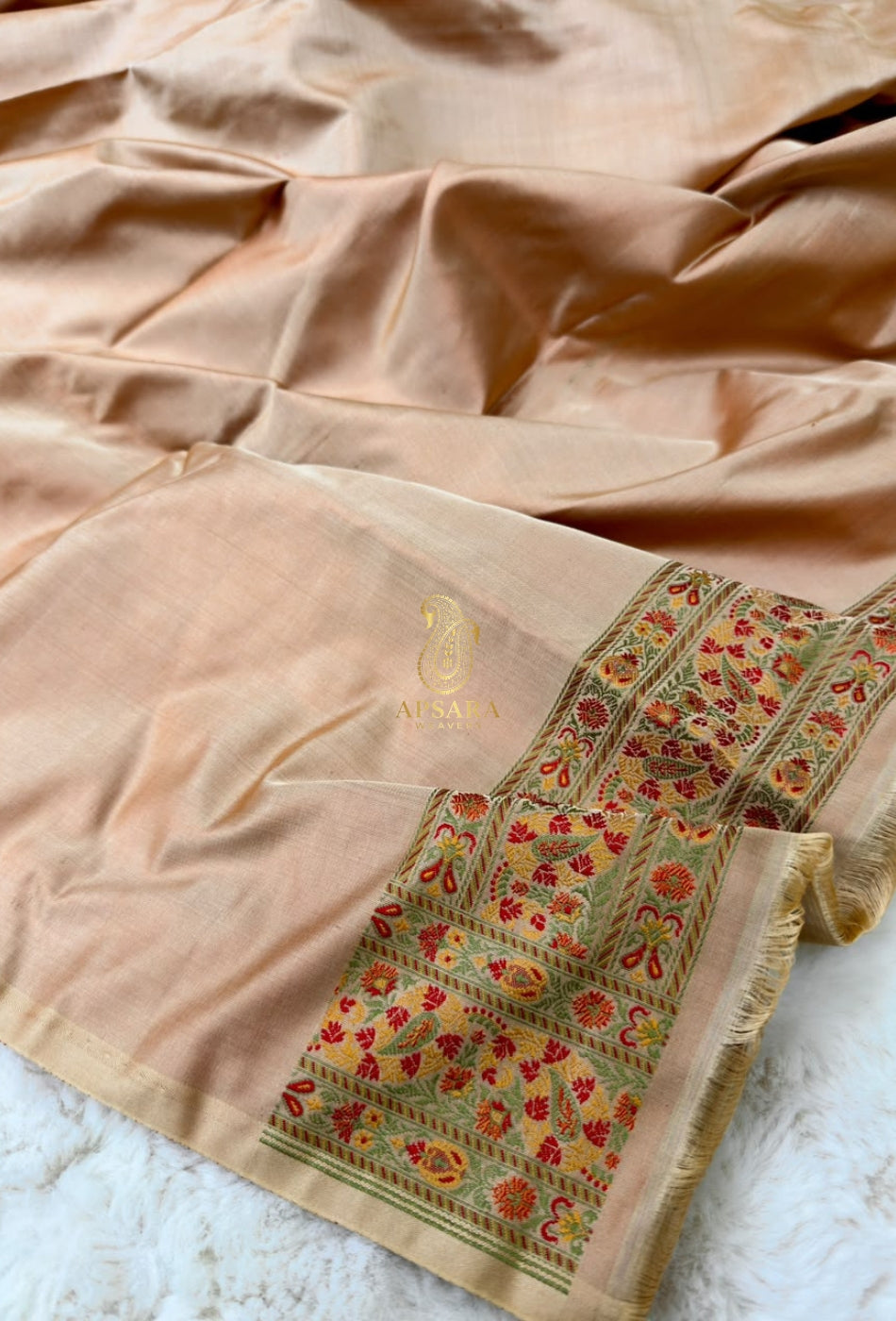 Banarsi Handloom Pure Katan Silk Jamawar Tanchhui Saree