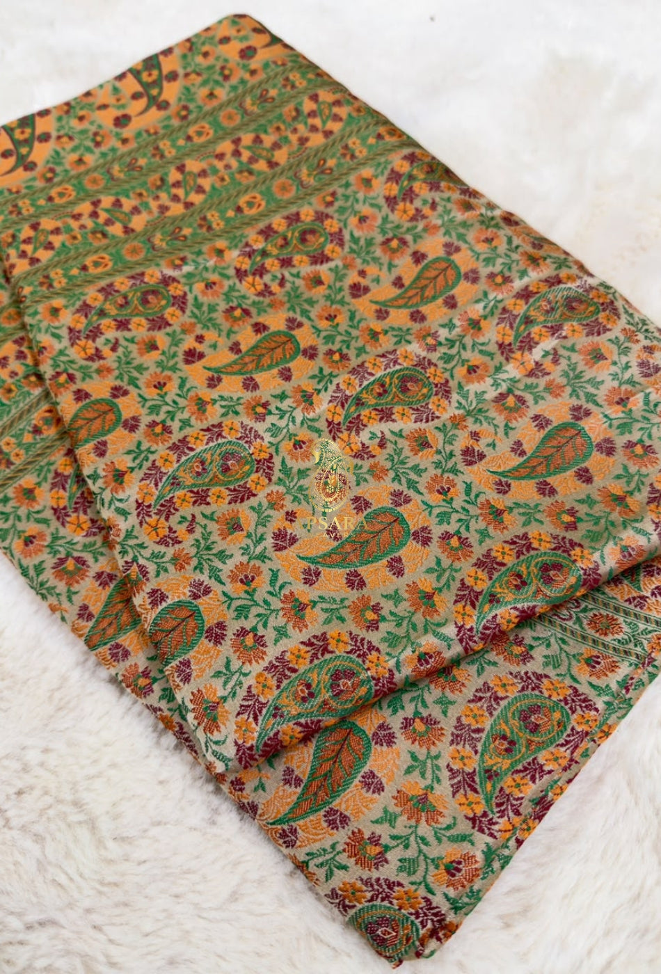 Banarsi Handloom Pure Katan Silk Jamawar Tanchhui Saree
