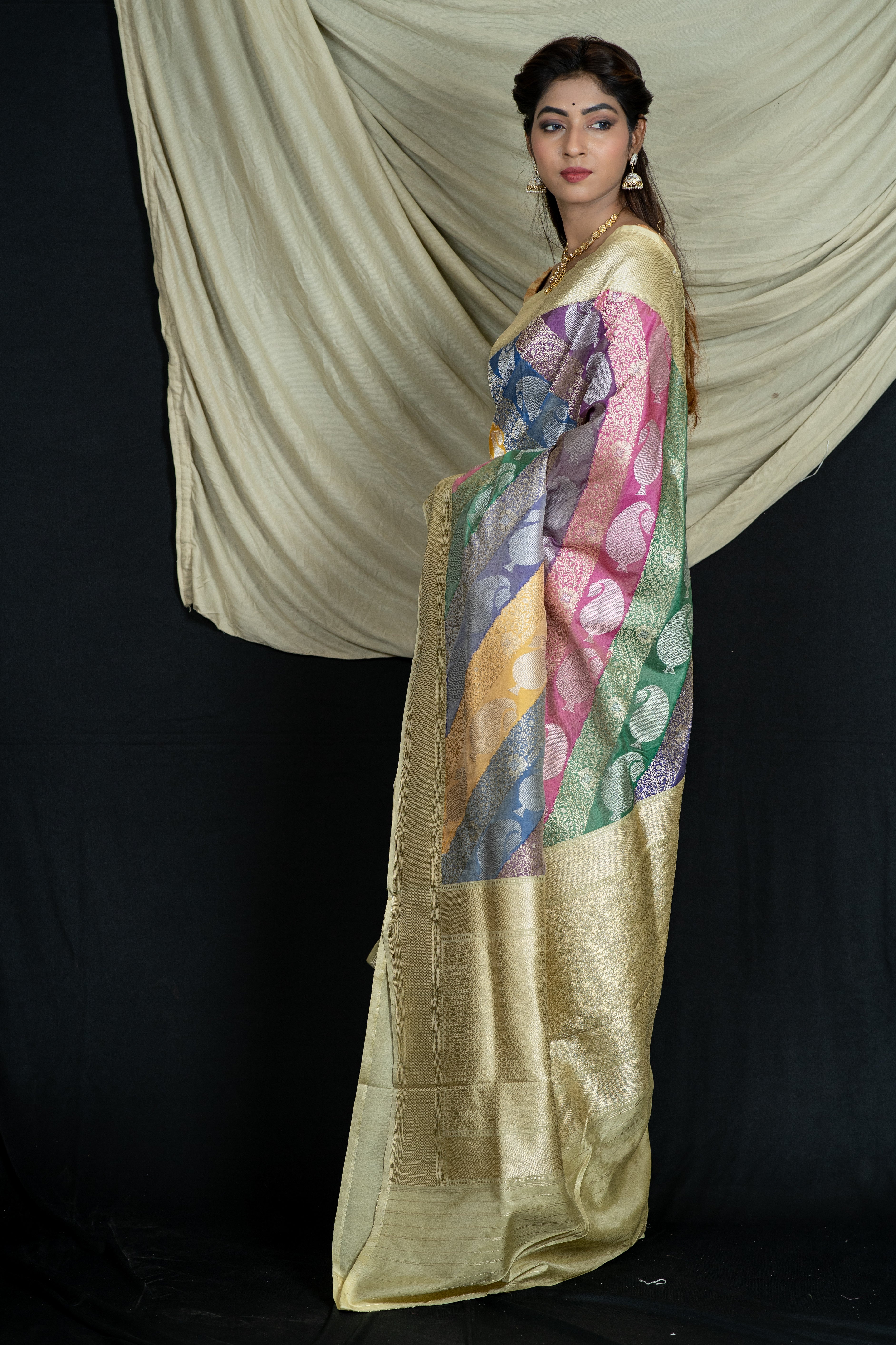 Pure Banarasi Rangkaat Silk