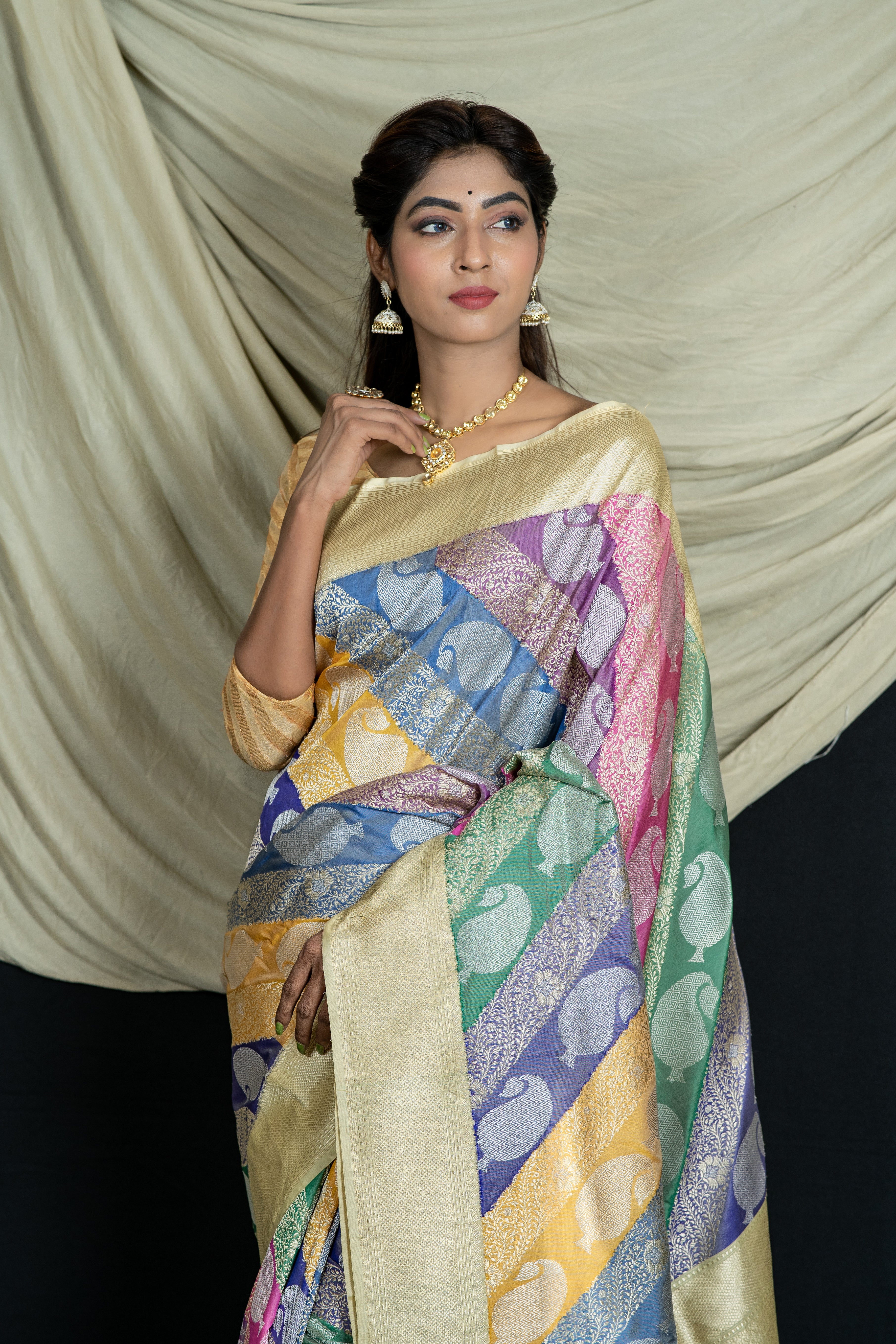 Pure Banarasi Rangkaat Silk